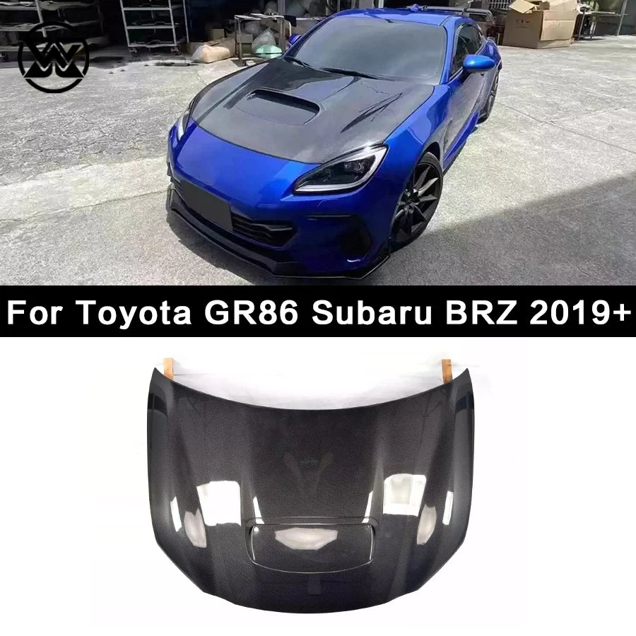 Carbon Fiber LB Style Car Hood For Toyota GR86 Subaru BRZ 2019+ WRC Style