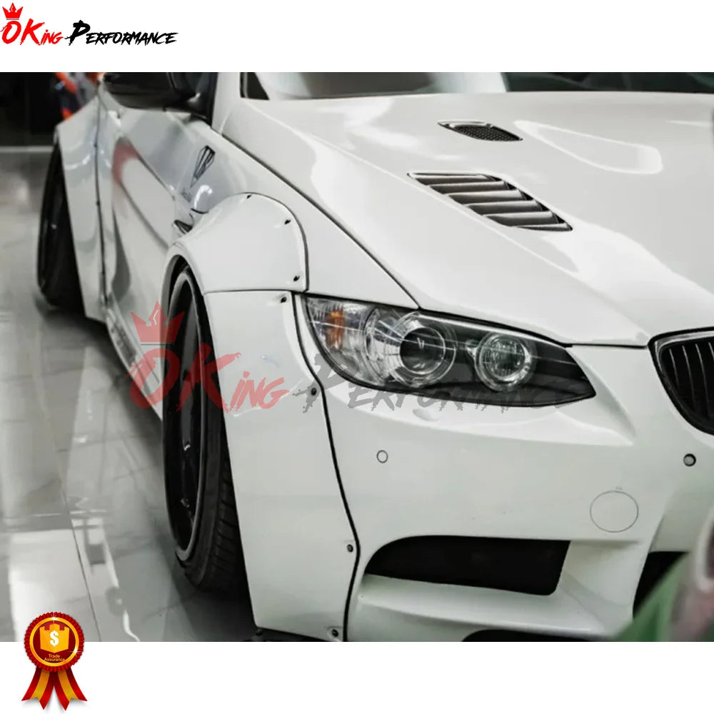 LB Style Glass Fiber Wide Body Kit Fender Wheel Flare Sets for BMW E92 E93 M3 2009-2013