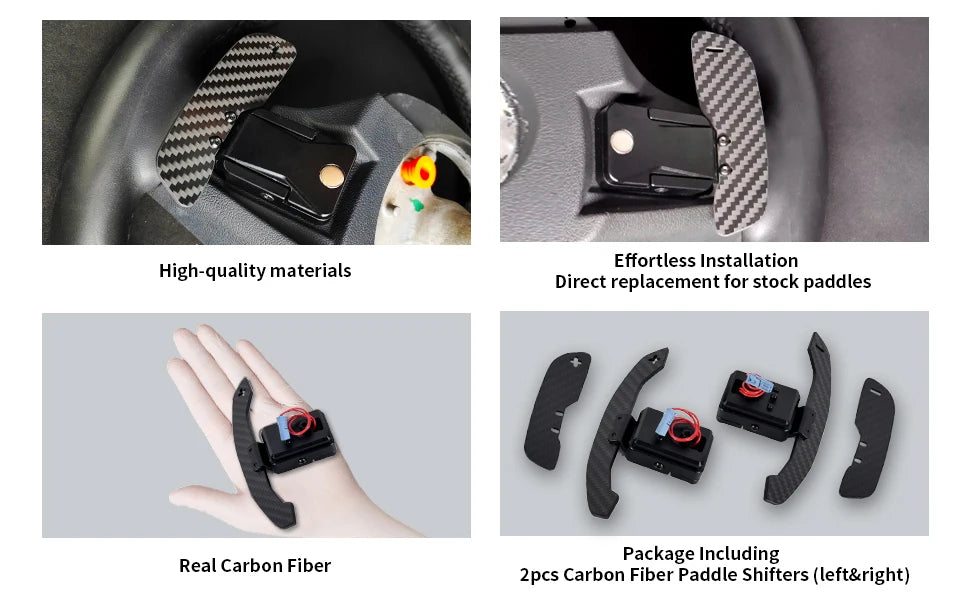 Carbon Fiber Magnetic Paddle Shifters Upgrade Accessory