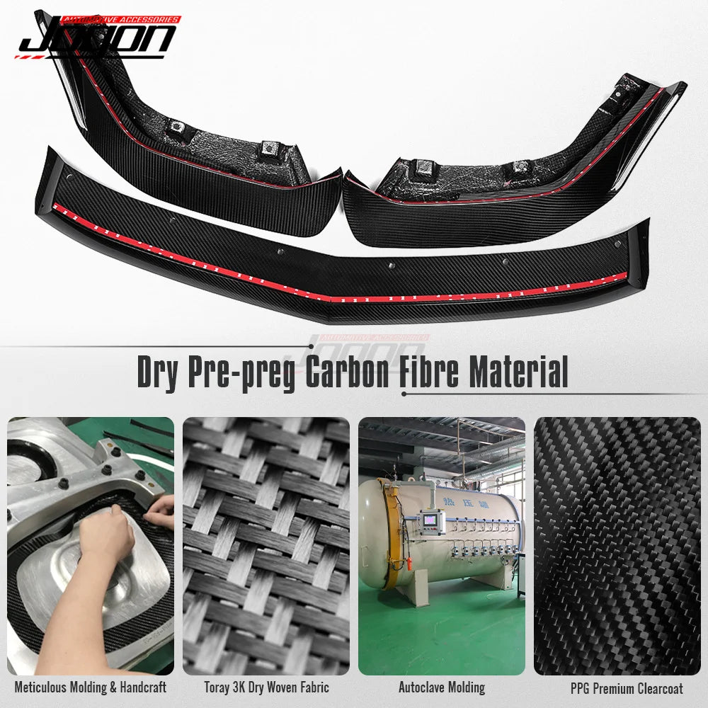 For Acura Integra Type S 2023 2024 2025 Real Carbon Fiber Front Bumper Body Kit Protection Spoiler Splitter Lip Car Exterior