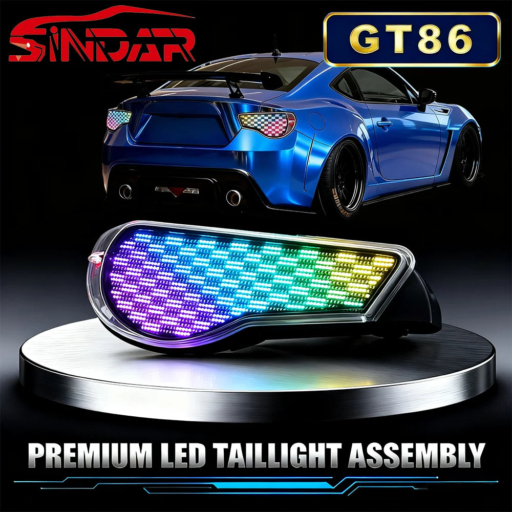 Digital Taillights for Toyota GT86 and Subaru BRZ GT86 2012-2023 RGB