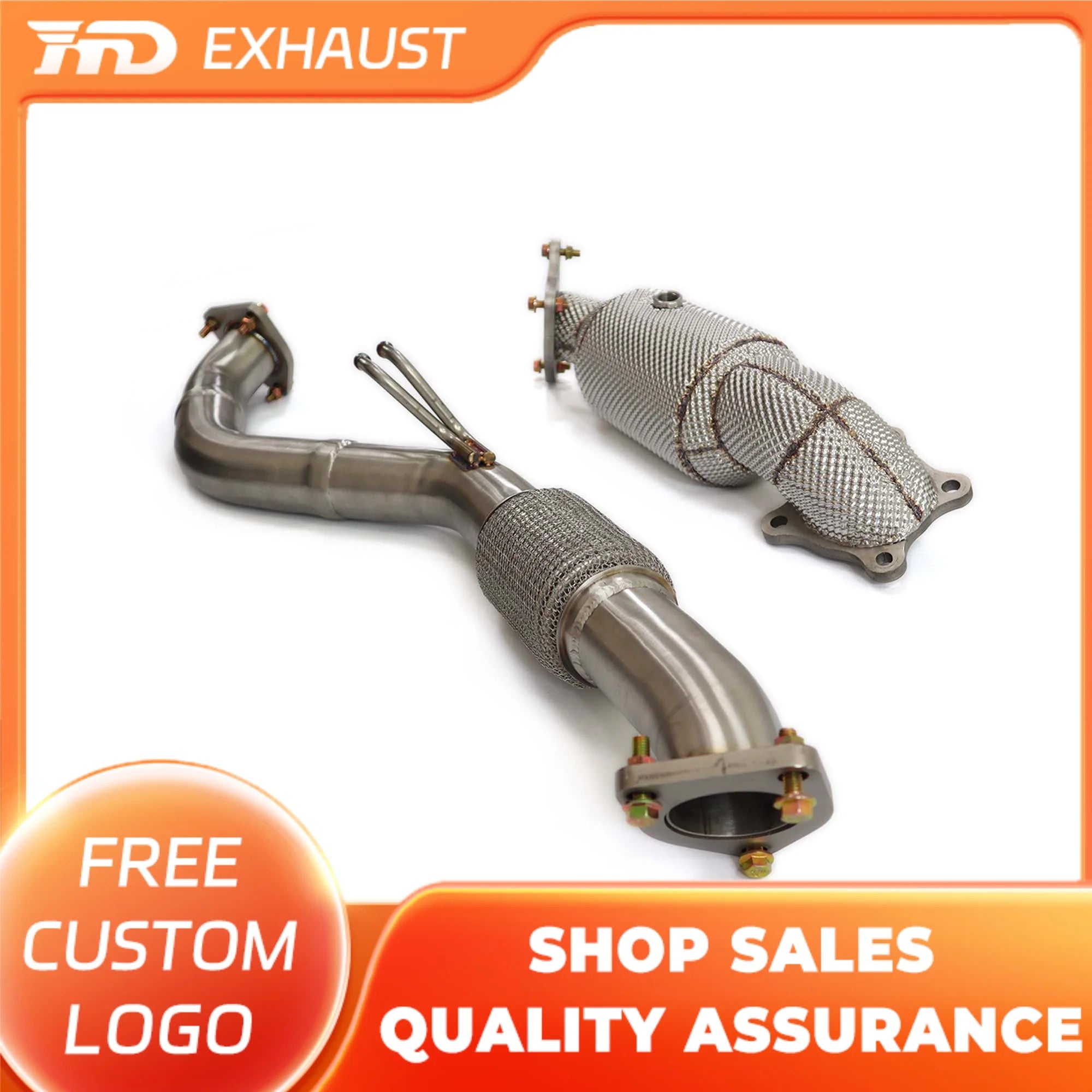 front pipe and down pipe package for 1.5T civics and integras