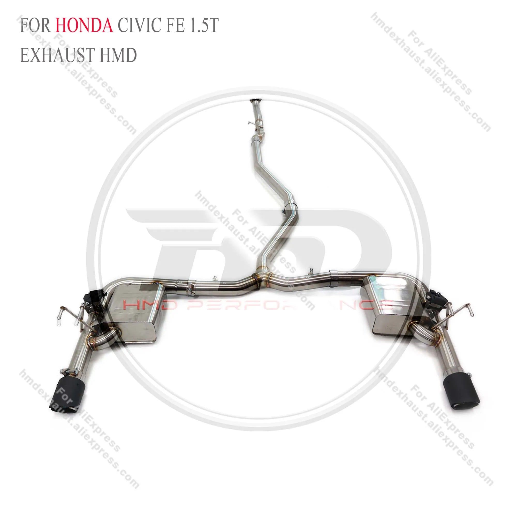 Valvetronic Exhaust for Honda Civic and Integra A-Spec/Base with Valve Muffler tips with controller