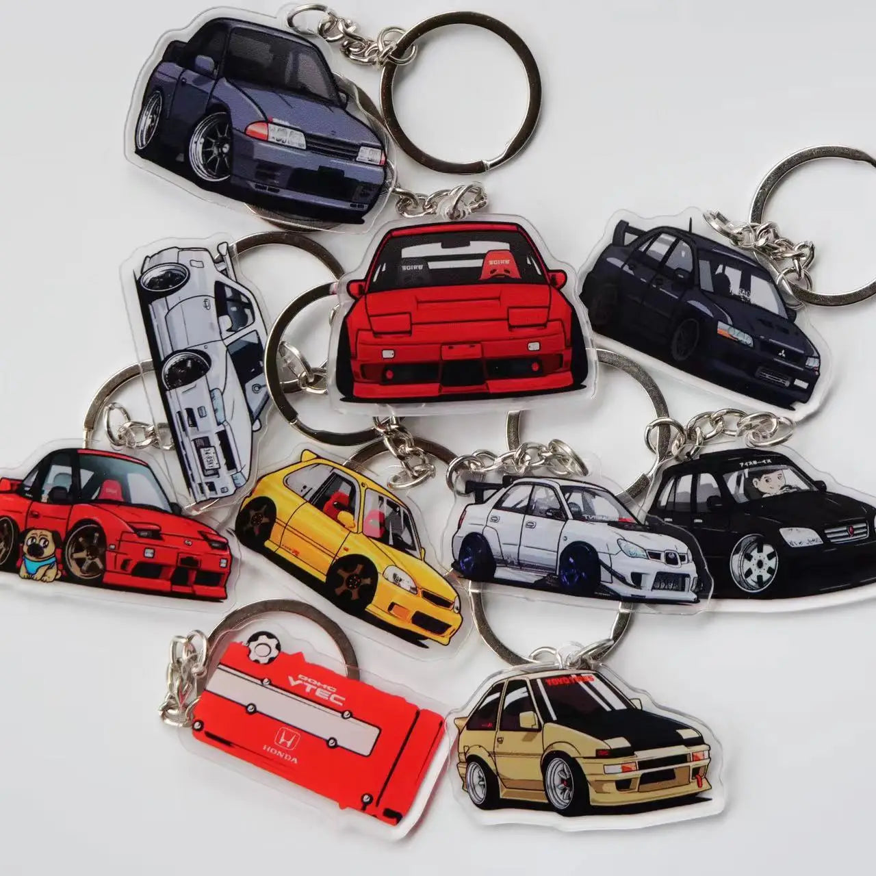 JDM Cartoon Acrylic Keychain
