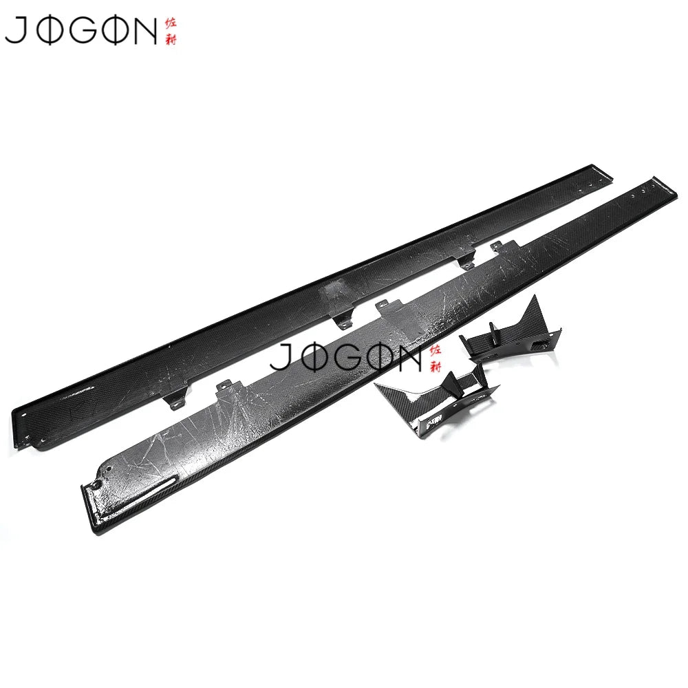 For Acura Integra Type S 2024 2025 Replacement Carbon Fiber Car Side Skirts Rocker Extension Cover Trim Exterior Car Accessories