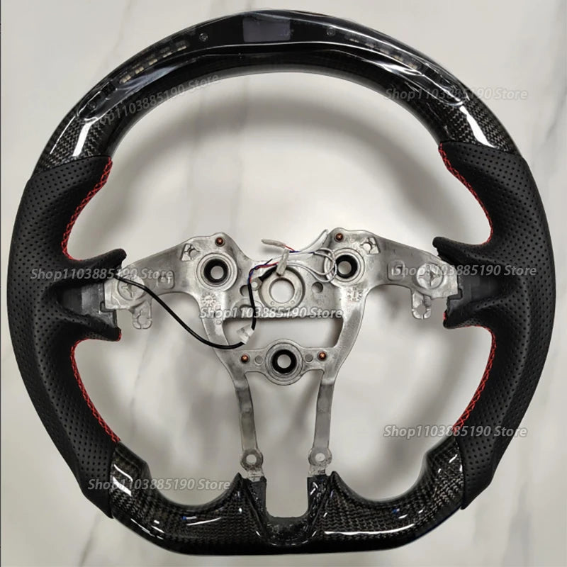 LED Carbon Fiber Car Steering Wheel For Hyundai N-line Elantra N Genesis Sonata Elantra N I30N I20N 2022-2025