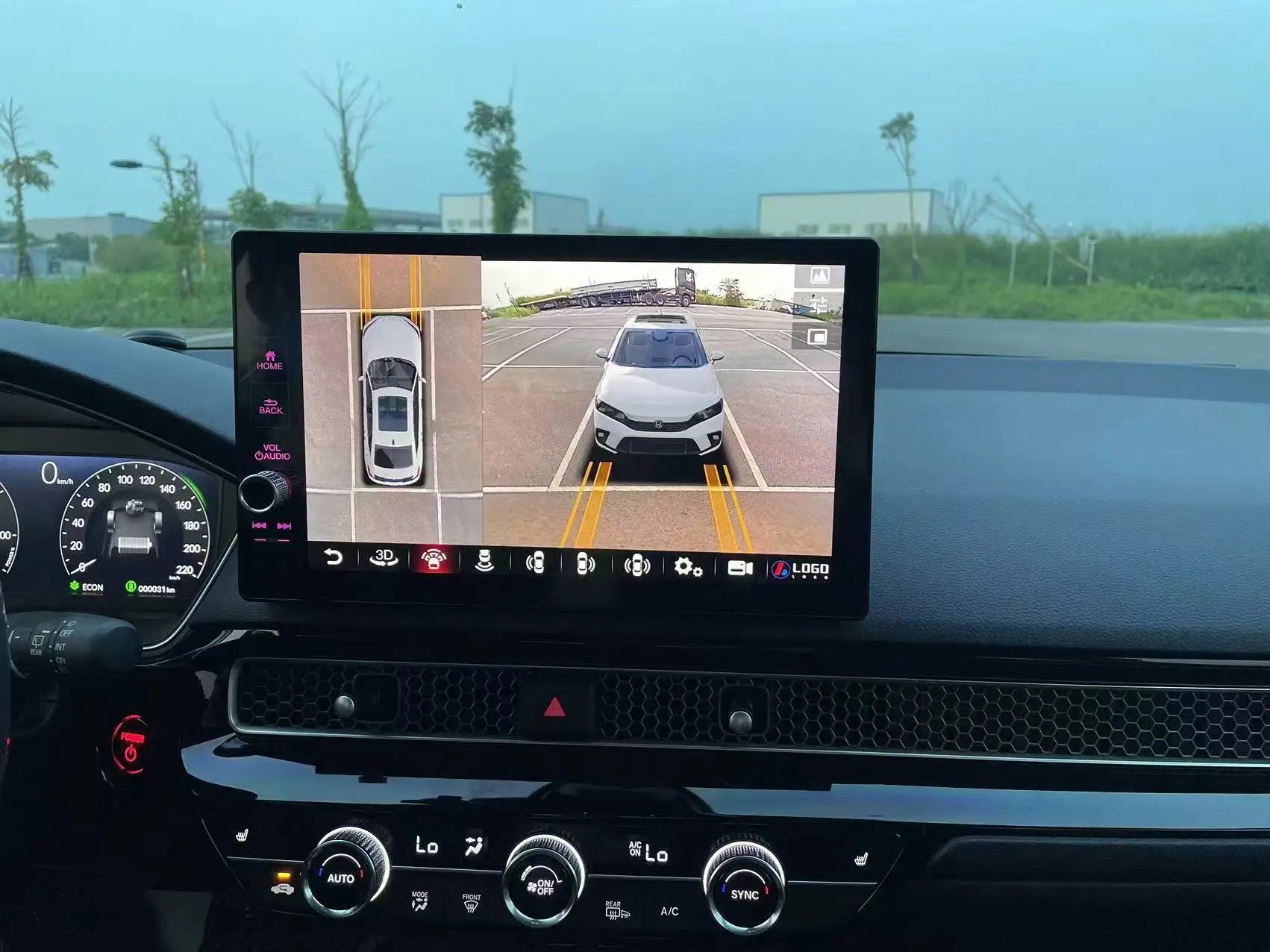 11.5 inch Car Radio for Honda Civic 360 camera