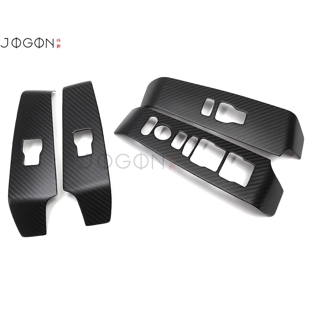 LHD Carbon Fiber Car Interior Door Window Lift Switch Lock Button Cover Trim Decoration For Acura Integra Type S A-Spec 2023+