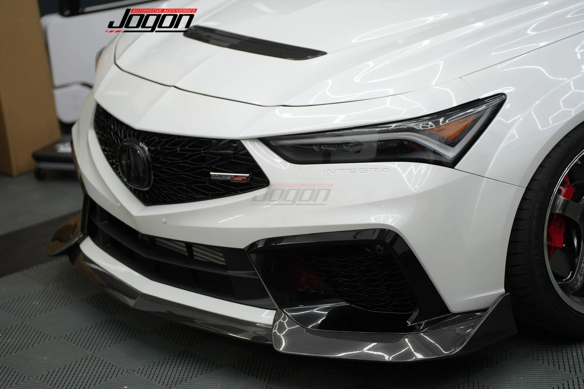 For Acura Integra Type S 2023 2024 2025 Real Carbon Fiber Front Bumper Body Kit Protection Spoiler Splitter Lip Car Exterior
