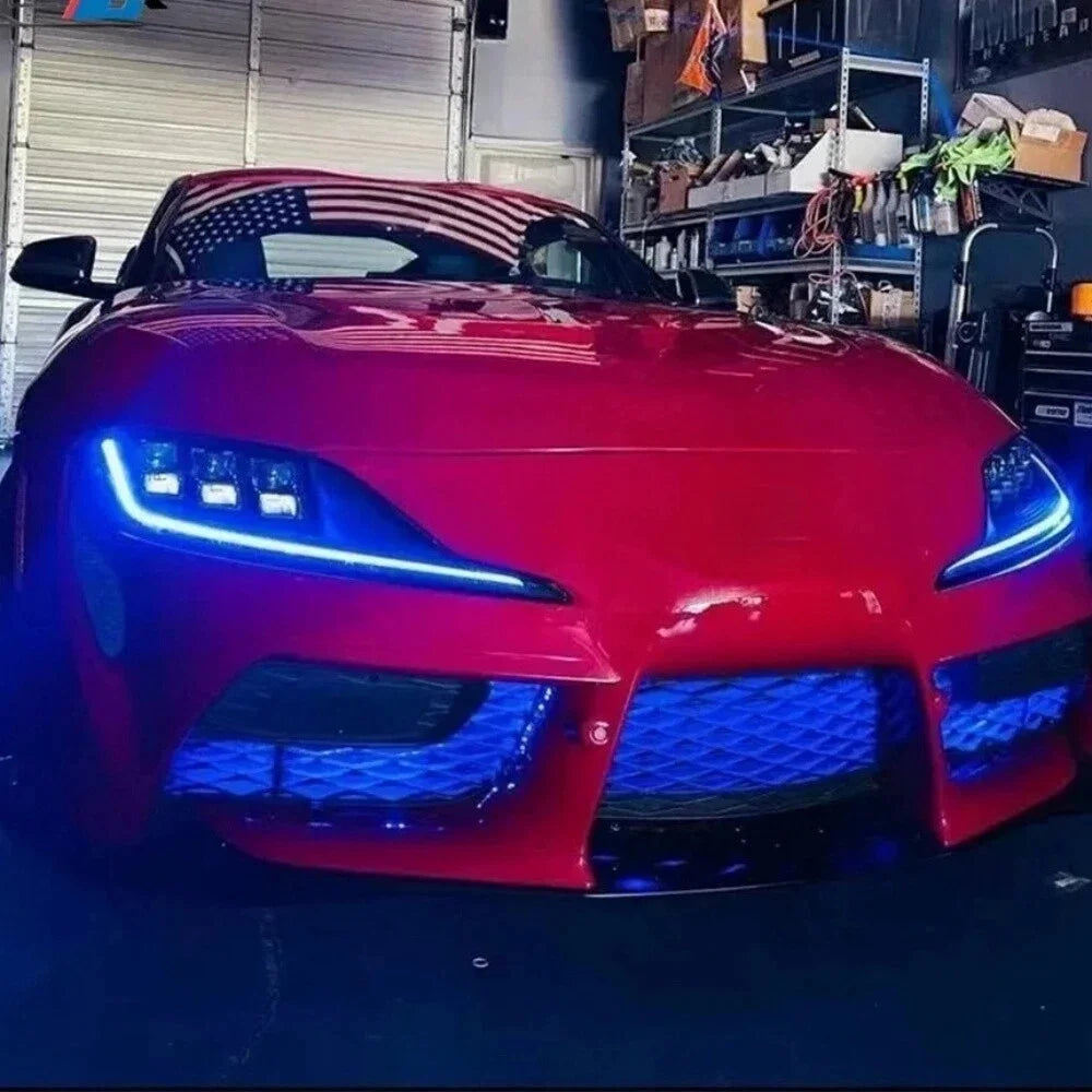 Yellow RED Amber bule DRL LED Boards For 2020-2024 Toyota Supra A90 A91 LED Headlight
