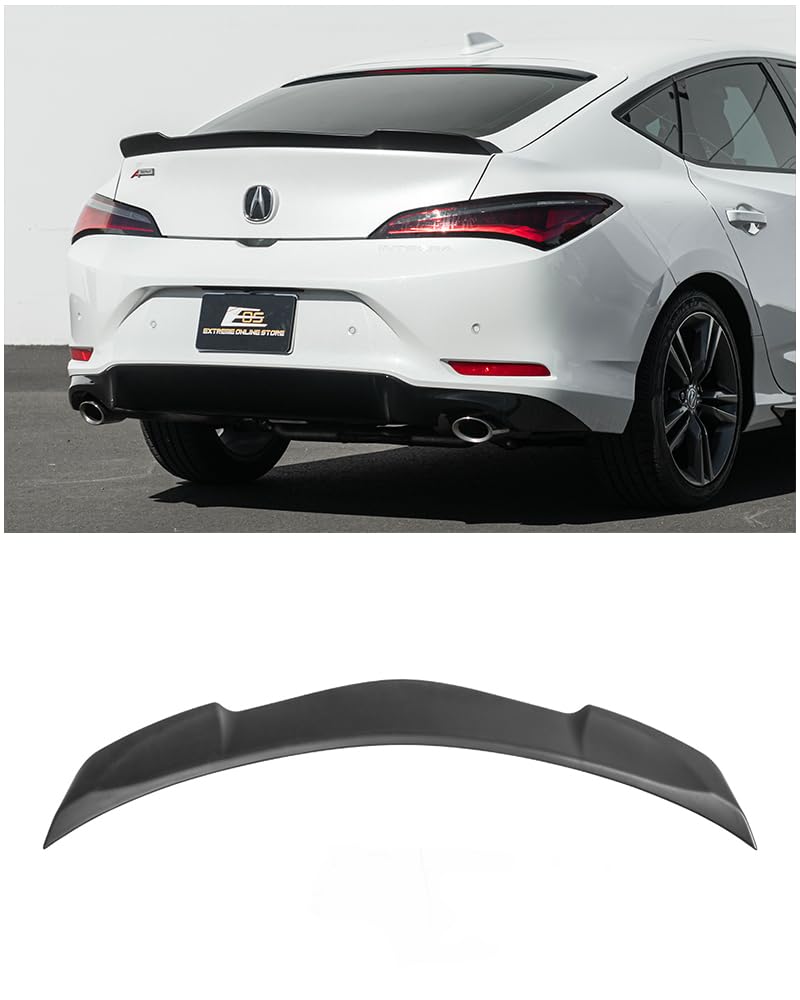 2023-Present Acura Integra Models | Extended Carbon Fiber Package Rear Trunk Lid Wing Spoiler (Carbon Fiber)