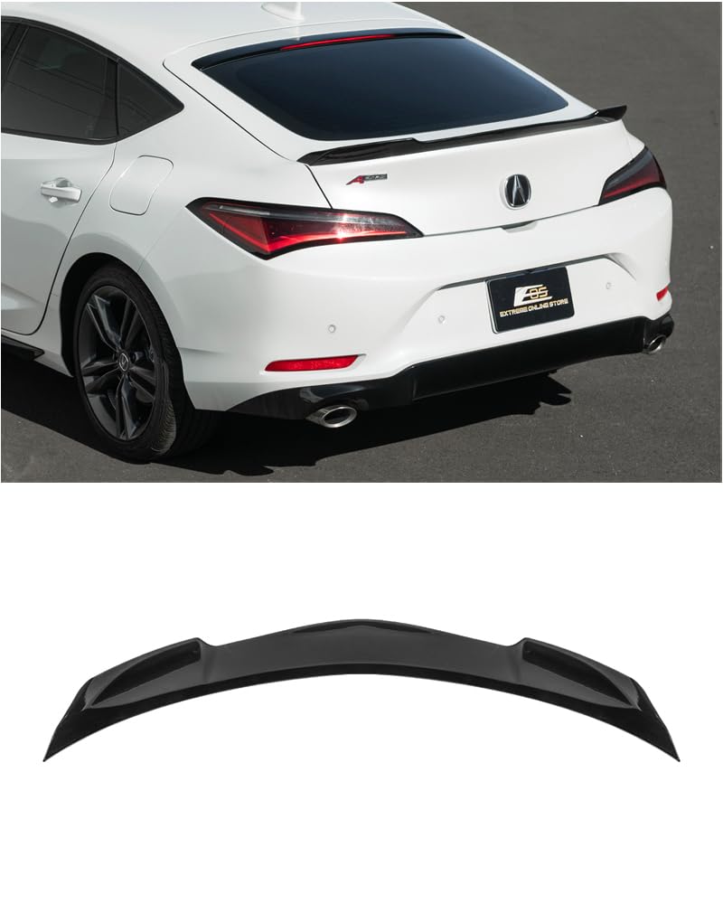 2023-Present Acura Integra Models | Extended Carbon Fiber Package Rear Trunk Lid Wing Spoiler (Carbon Fiber)