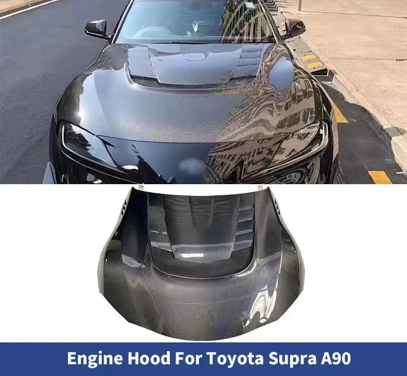 Carbon Fiber Hood Bonnet For Toyota Supra A90 2019-2022