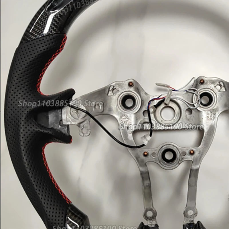 LED Carbon Fiber Car Steering Wheel For Hyundai N-line Elantra N Genesis Sonata Elantra N I30N I20N 2022-2025