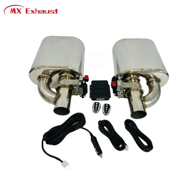 (2 muffler) 2.5" dual Electric valve exhaust muffler for Base - A-Spec Integra
