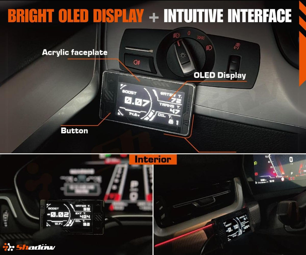 Shadow FD EVO OBD2 Digital Gauge Display