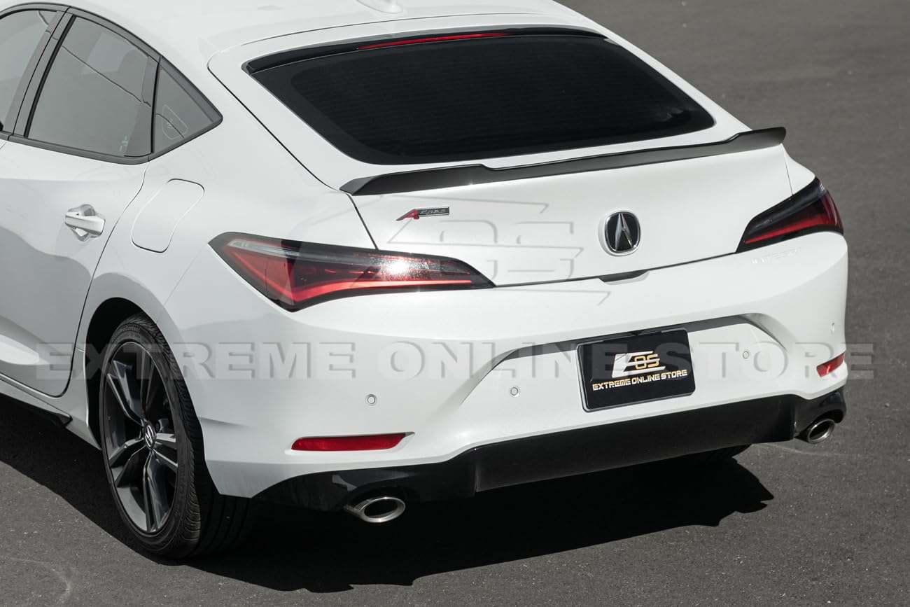 2023-Present Acura Integra Models | Extended Carbon Fiber Package Rear Trunk Lid Wing Spoiler (Carbon Fiber)