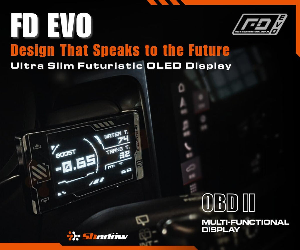 Shadow FD EVO OBD2 Digital Gauge Display