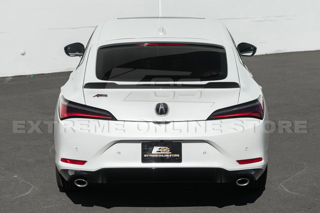 2023-Present Acura Integra Models | Extended Carbon Fiber Package Rear Trunk Lid Wing Spoiler (Carbon Fiber)