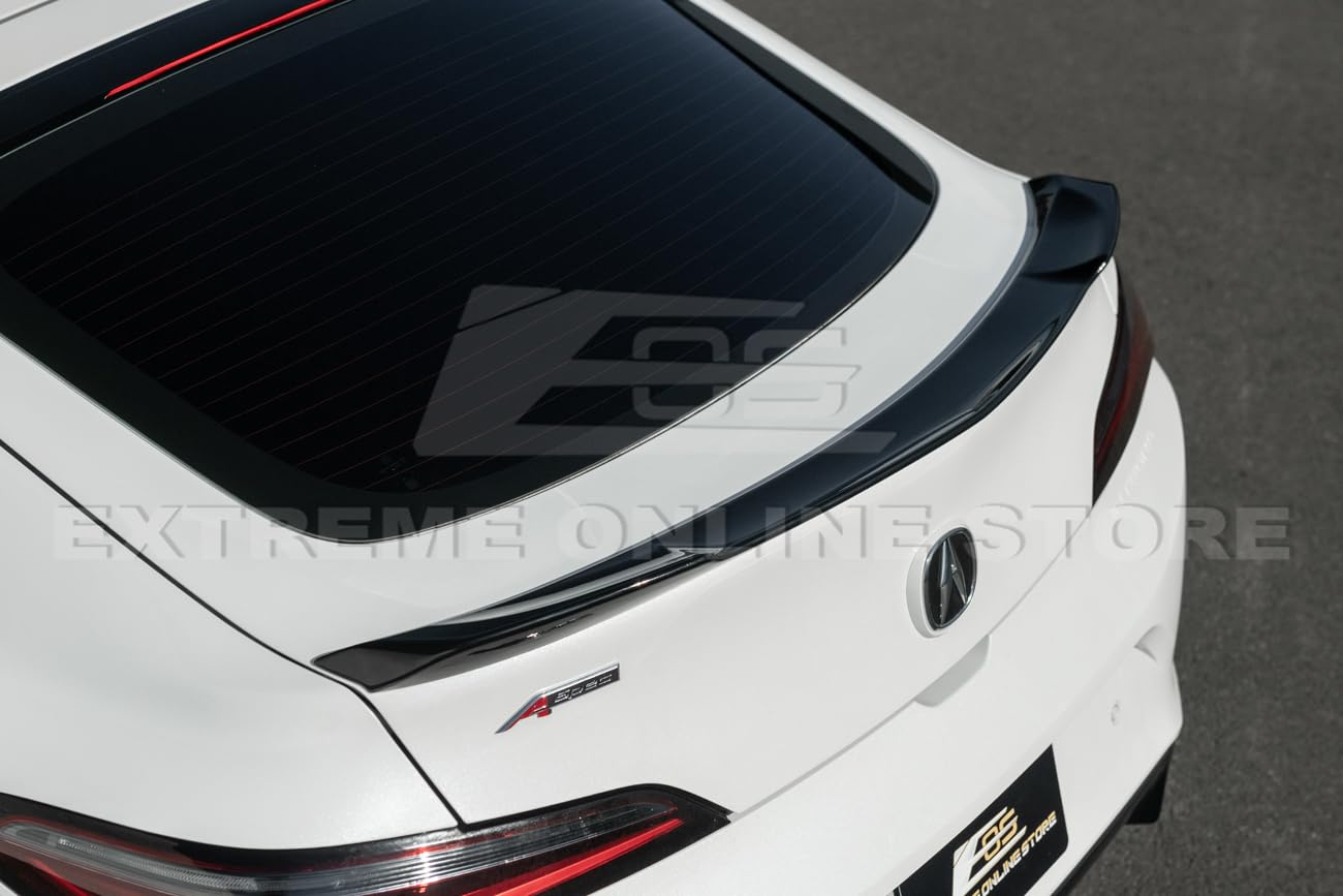 2023-Present Acura Integra Models | Extended Carbon Fiber Package Rear Trunk Lid Wing Spoiler (Carbon Fiber)