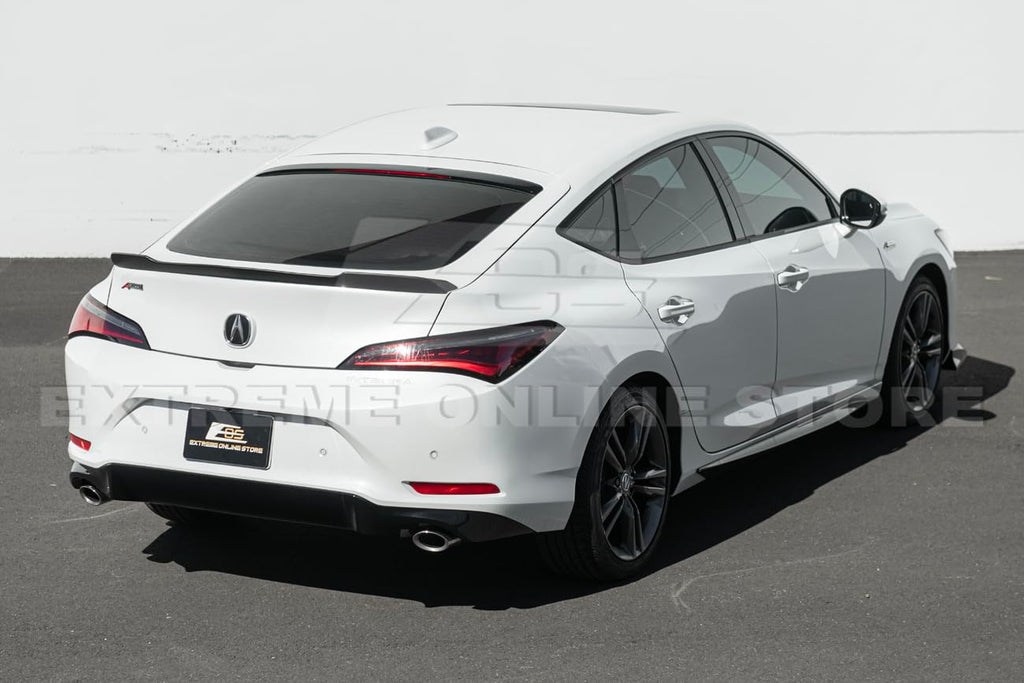 2023-Present Acura Integra Models | Extended Carbon Fiber Package Rear Trunk Lid Wing Spoiler (Carbon Fiber)