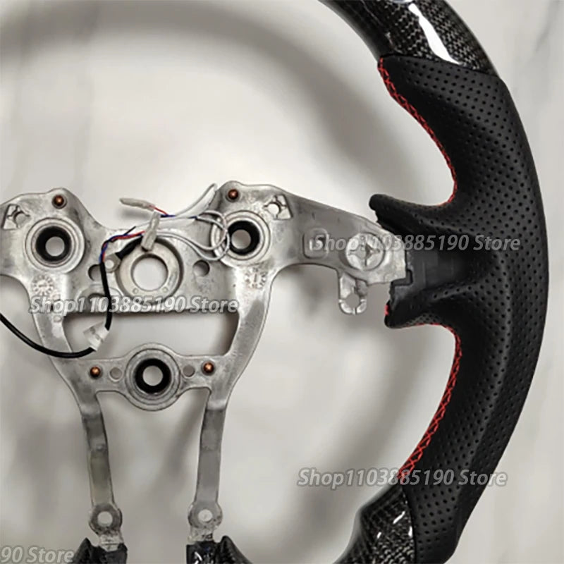 LED Carbon Fiber Car Steering Wheel For Hyundai N-line Elantra N Genesis Sonata Elantra N I30N I20N 2022-2025