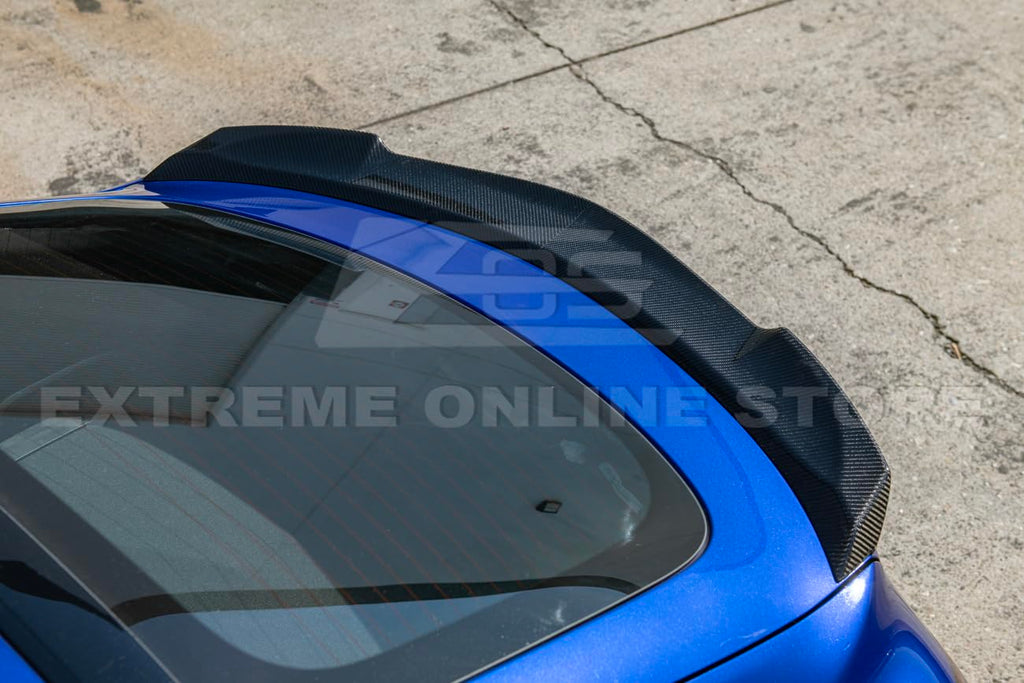 2023-Present Acura Integra Models | Extended Carbon Fiber Package Rear Trunk Lid Wing Spoiler (Carbon Fiber)