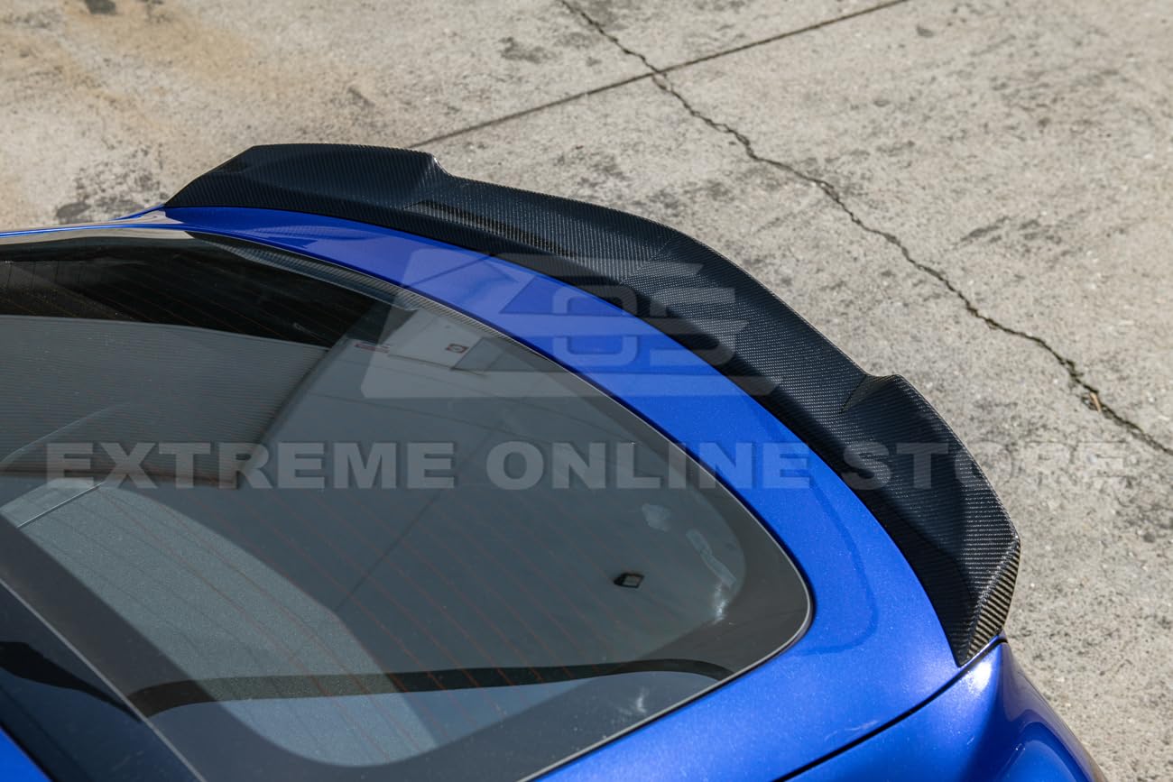 2023-Present Acura Integra Models | Extended Carbon Fiber Package Rear Trunk Lid Wing Spoiler (Carbon Fiber)