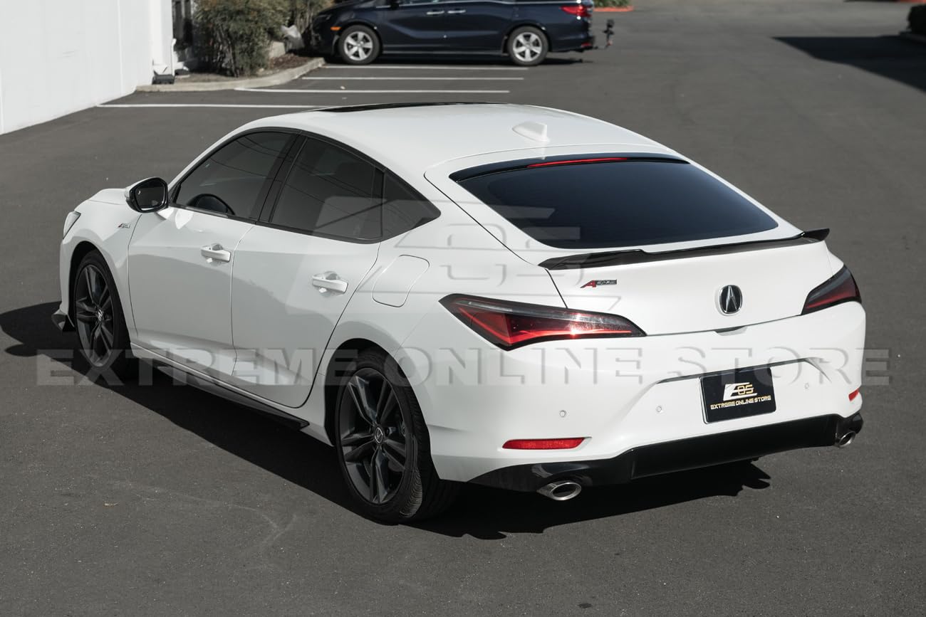 2023-Present Acura Integra Models | Extended Carbon Fiber Package Rear Trunk Lid Wing Spoiler (Carbon Fiber)