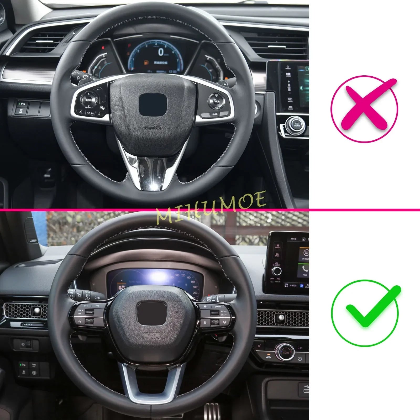 Acura Integra 2023 2024 2025 Steering Wheel Paddle Shifter Extension Accessories Carbon Fiber