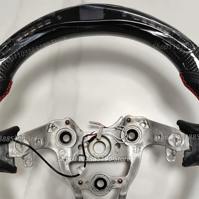 LED Carbon Fiber Car Steering Wheel For Hyundai N-line Elantra N Genesis Sonata Elantra N I30N I20N 2022-2025