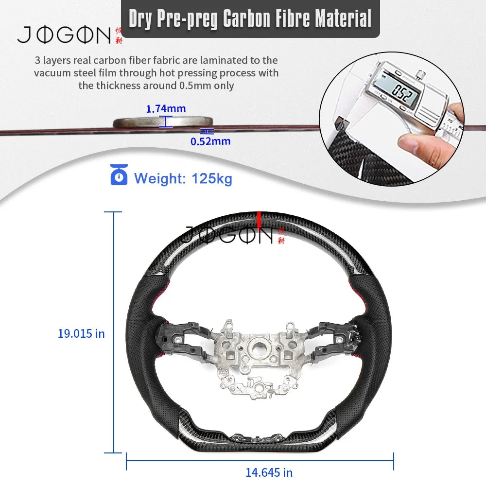 Replacement Customized Steering Wheel Cover Trim Carbon Fiber Car Accessories For Acura Integra A spec Type S 2023 2024 2025