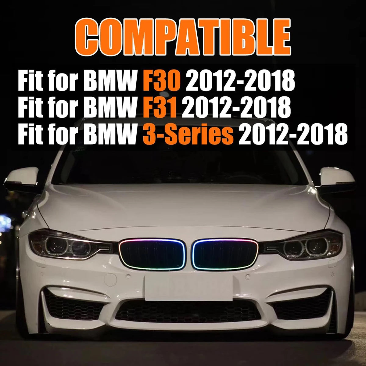 LED Grille For BMW 3 Series F30 F31 2012-2018