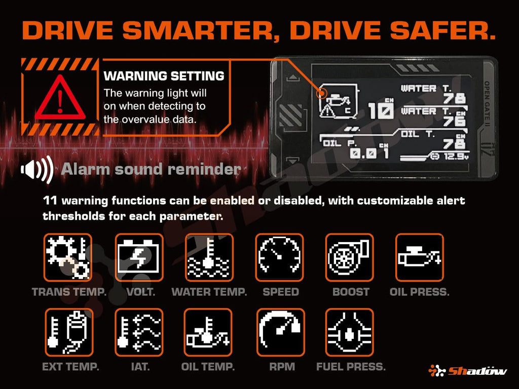 Shadow FD EVO OBD2 Digital Gauge Display
