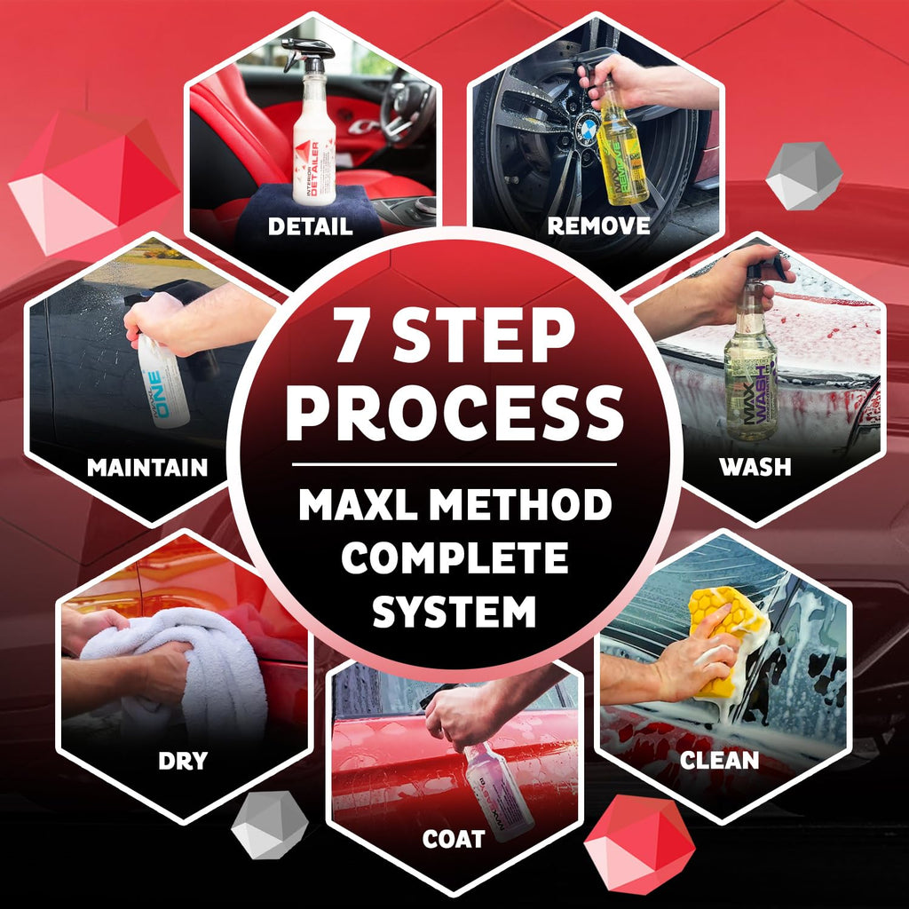 MAXLONE™ 20oz Car Spray with Triphene®, Quick Spray & Wipe All Purpose Waterless Detailer, Better Than Any Car Detailing Kit - Clean, Shine, Protect Paint, Glass, Wheels, and Trim Without Pre-Washing