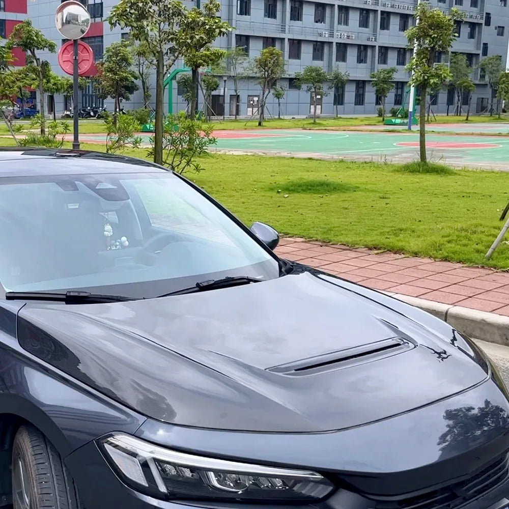 OEM Style Carbon Fiber Vented Hood Honda Civic 11th