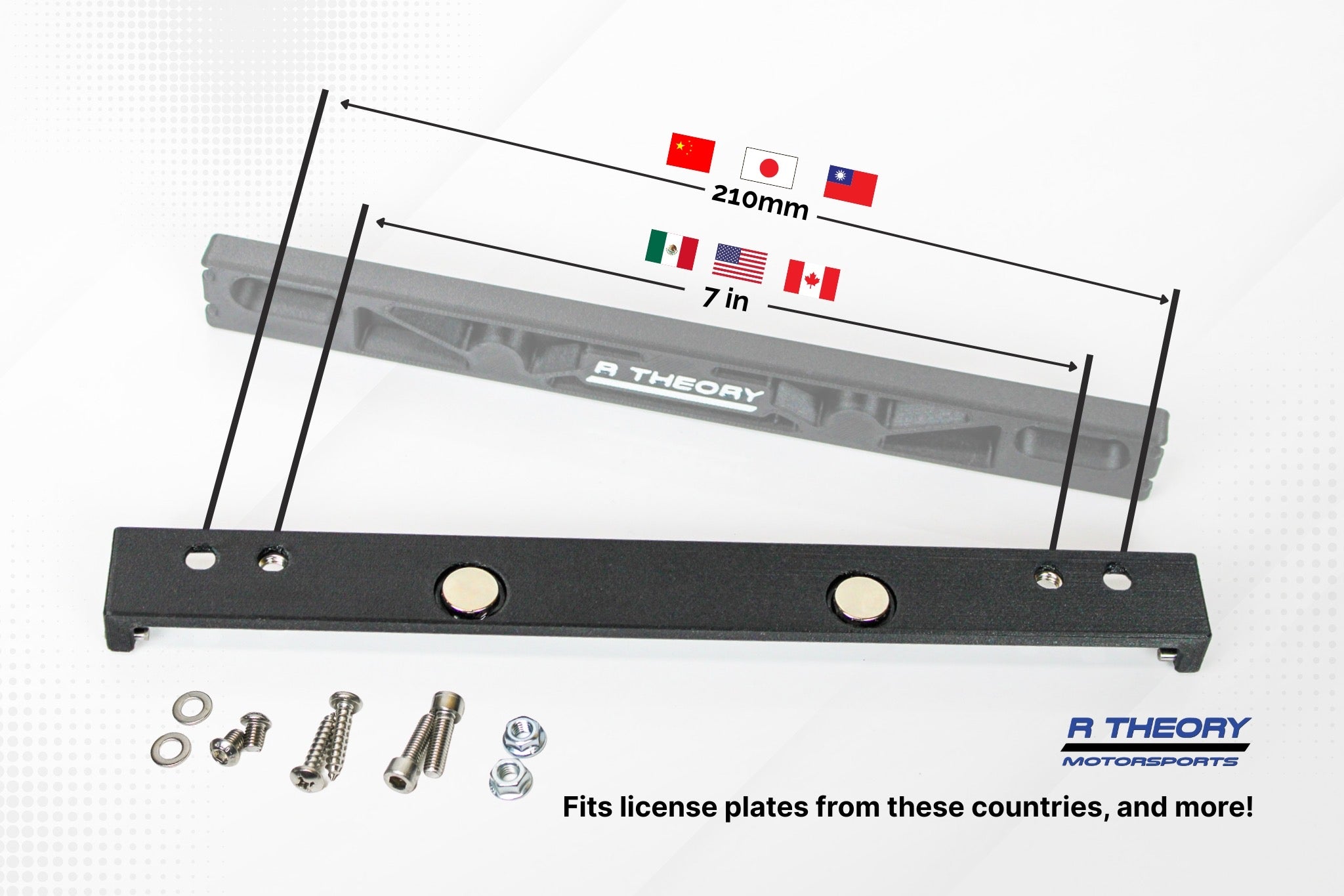Universal License Plate Quick Release - Carbon Reinforced Plastic