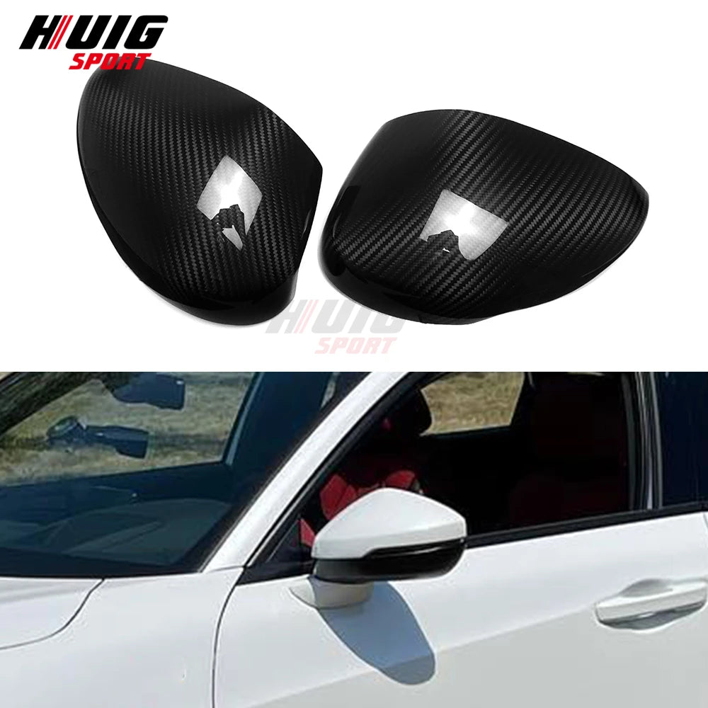 Carbon Fiber Exterior Car Side Wing Rear View Mirror Caps Cover Tirm Accessories For Acura Integra A-Spec Type S 2023 2024 2025