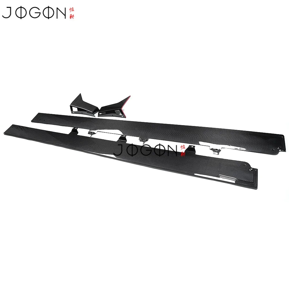 For Acura Integra Type S 2024 2025 Replacement Carbon Fiber Car Side Skirts Rocker Extension Cover Trim Exterior Car Accessories