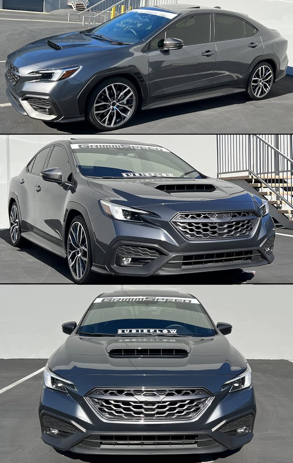 Full Real Carbon Fiber Mirror Covers Caps for 2022 2023 2024 Subaru WRX VB
