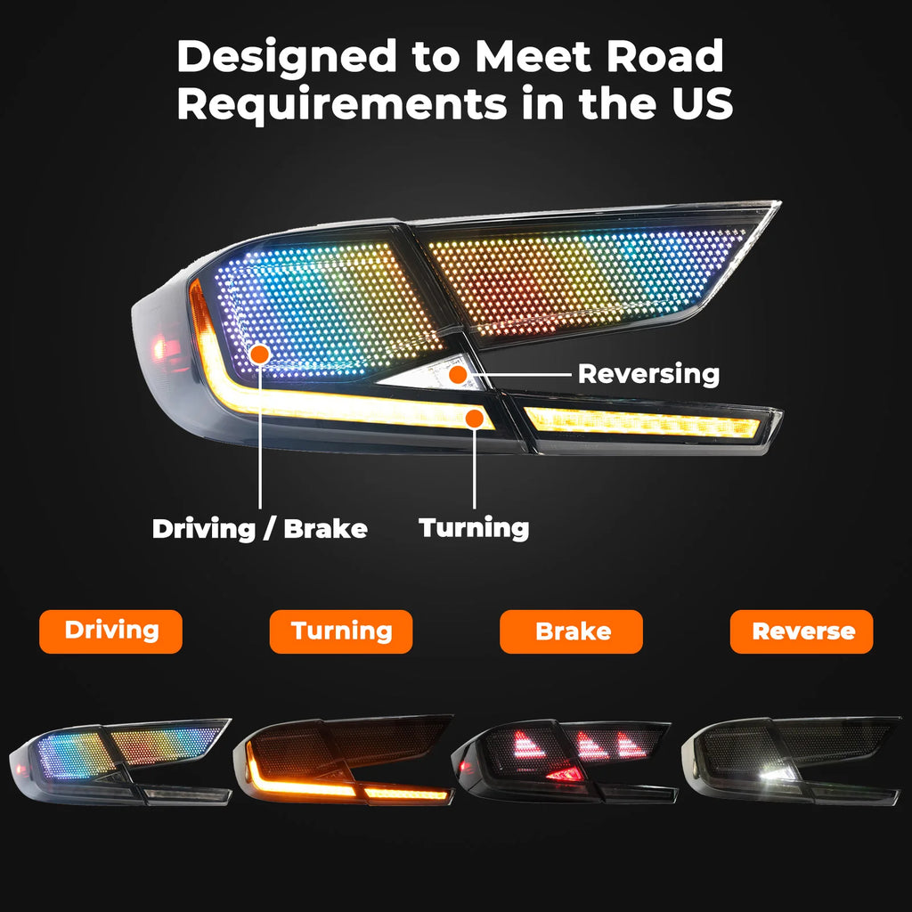 LED Rear Taillights For Honda 10th Accord 18-22