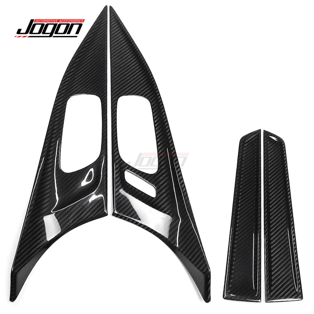 For Acura Integra DE4 DE5 Type S 2023+ Real Carbon Fiber Interior Door Handle Cover Lock Console Panel Protection Trim