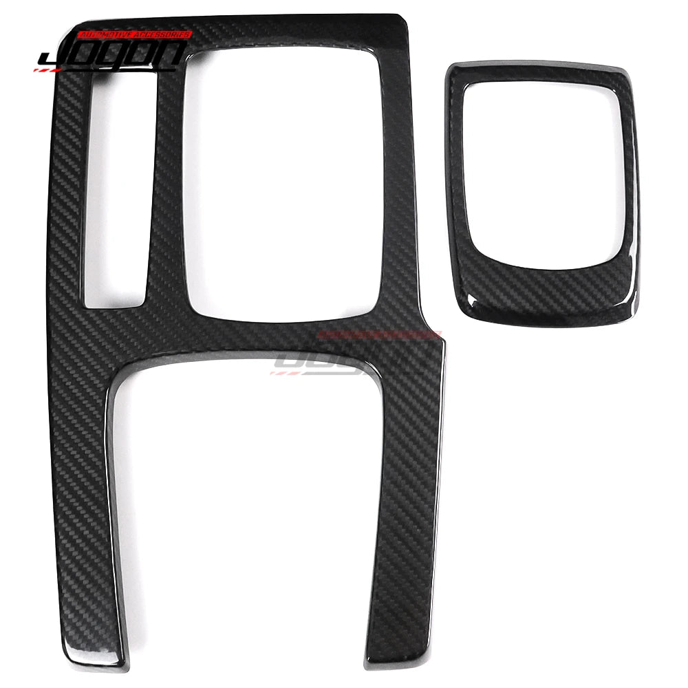 2PCS MT For Acura Integra Type S 2023 2024 2025 Carbon Fiber Interior Central Console Gear Shift Panel Cover Trim Accessories