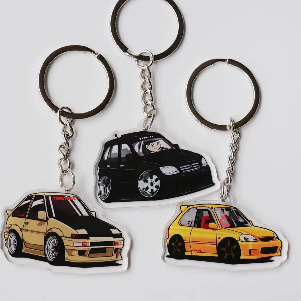 JDM Cartoon Acrylic Keychain