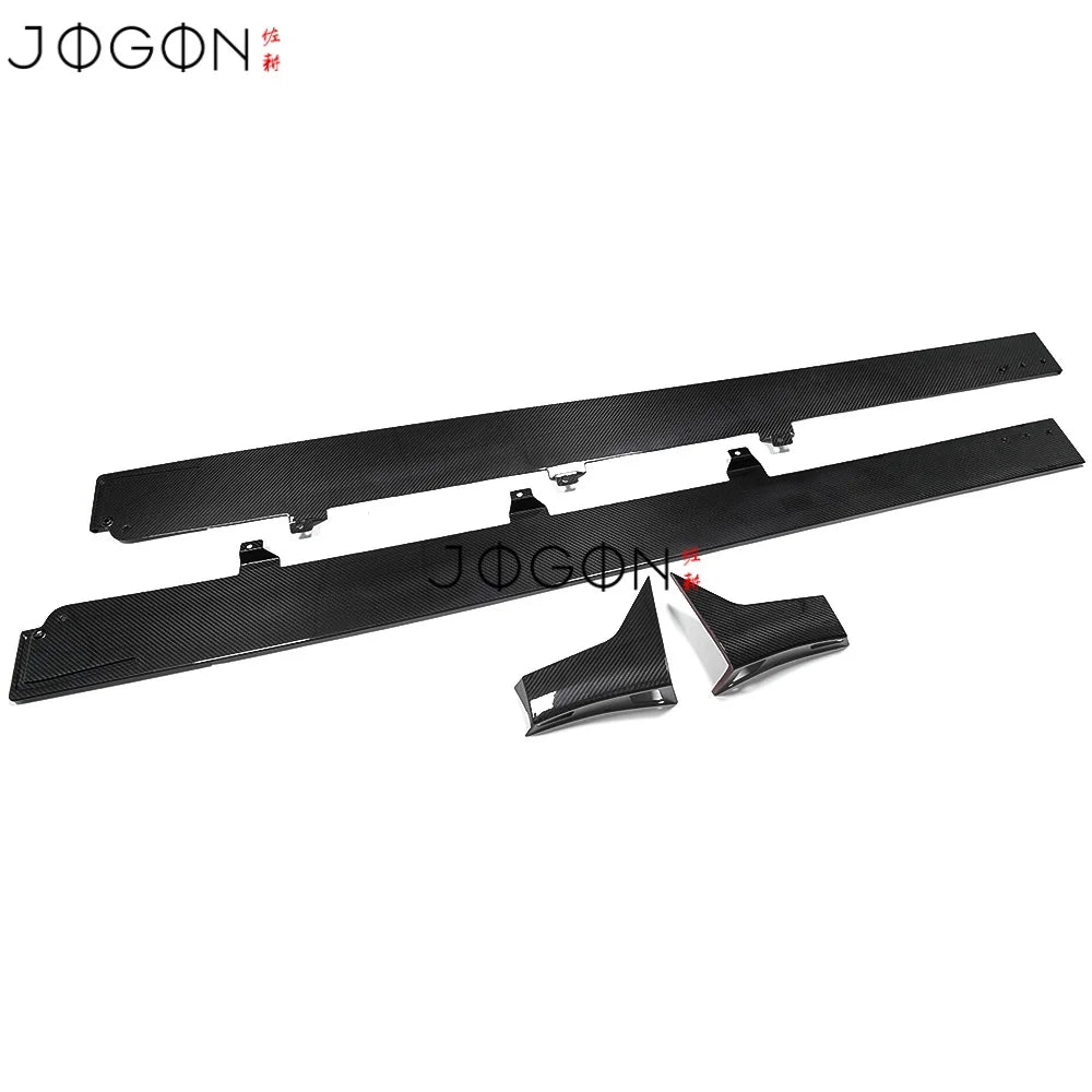 For Acura Integra Type S 2024 2025 Replacement Carbon Fiber Car Side Skirts Rocker Extension Cover Trim Exterior Car Accessories