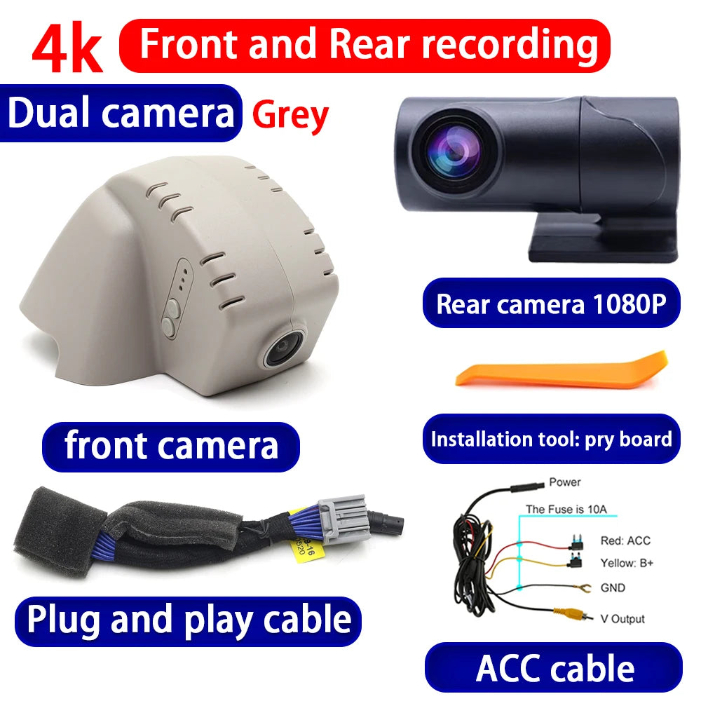 4K UHD Plug and Play Dash Cam for Acura Integra DE4 DE5 Type S 2023 2024 2025