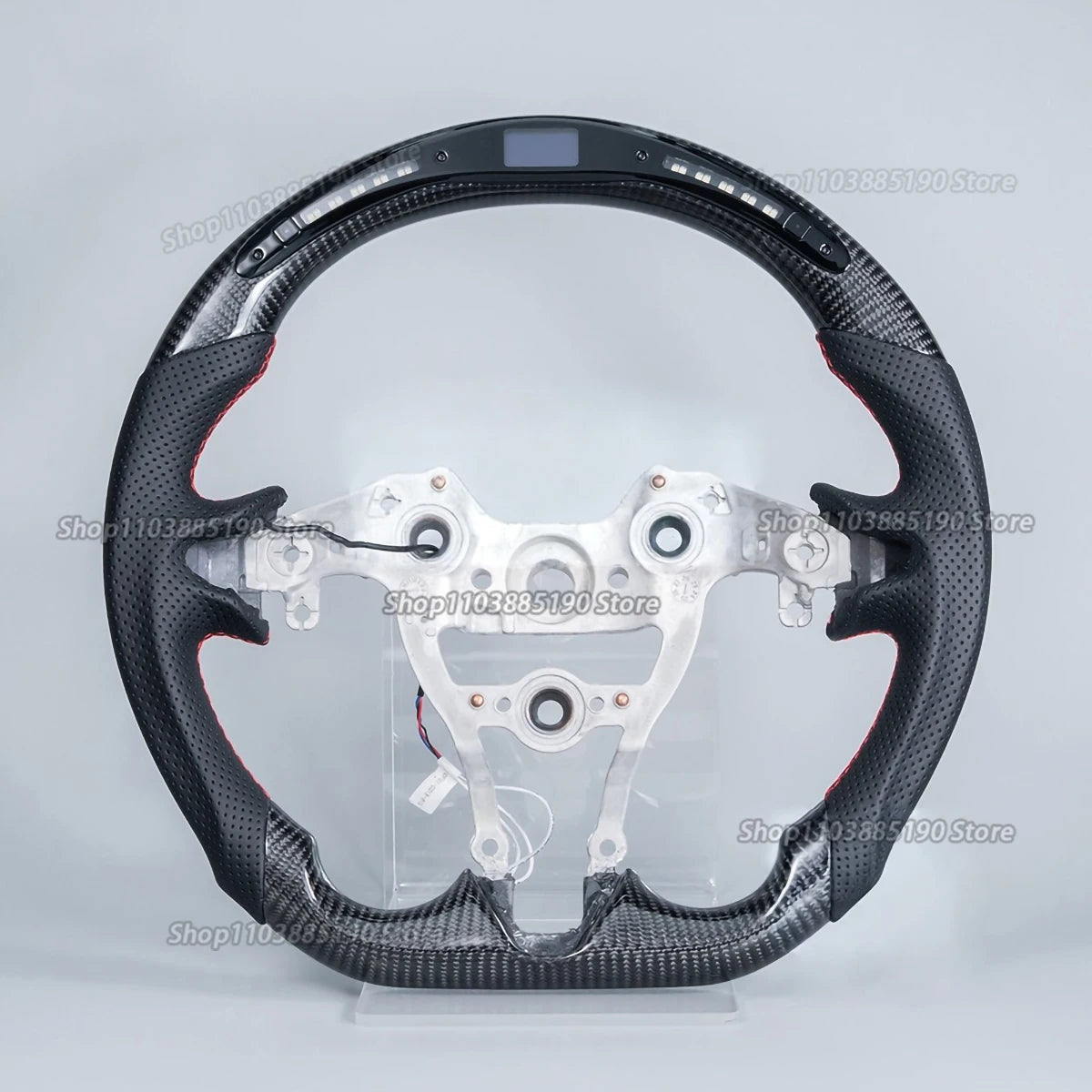 LED Carbon Fiber Car Steering Wheel For Hyundai N-line Elantra N Genesis Sonata Elantra N I30N I20N 2022-2025