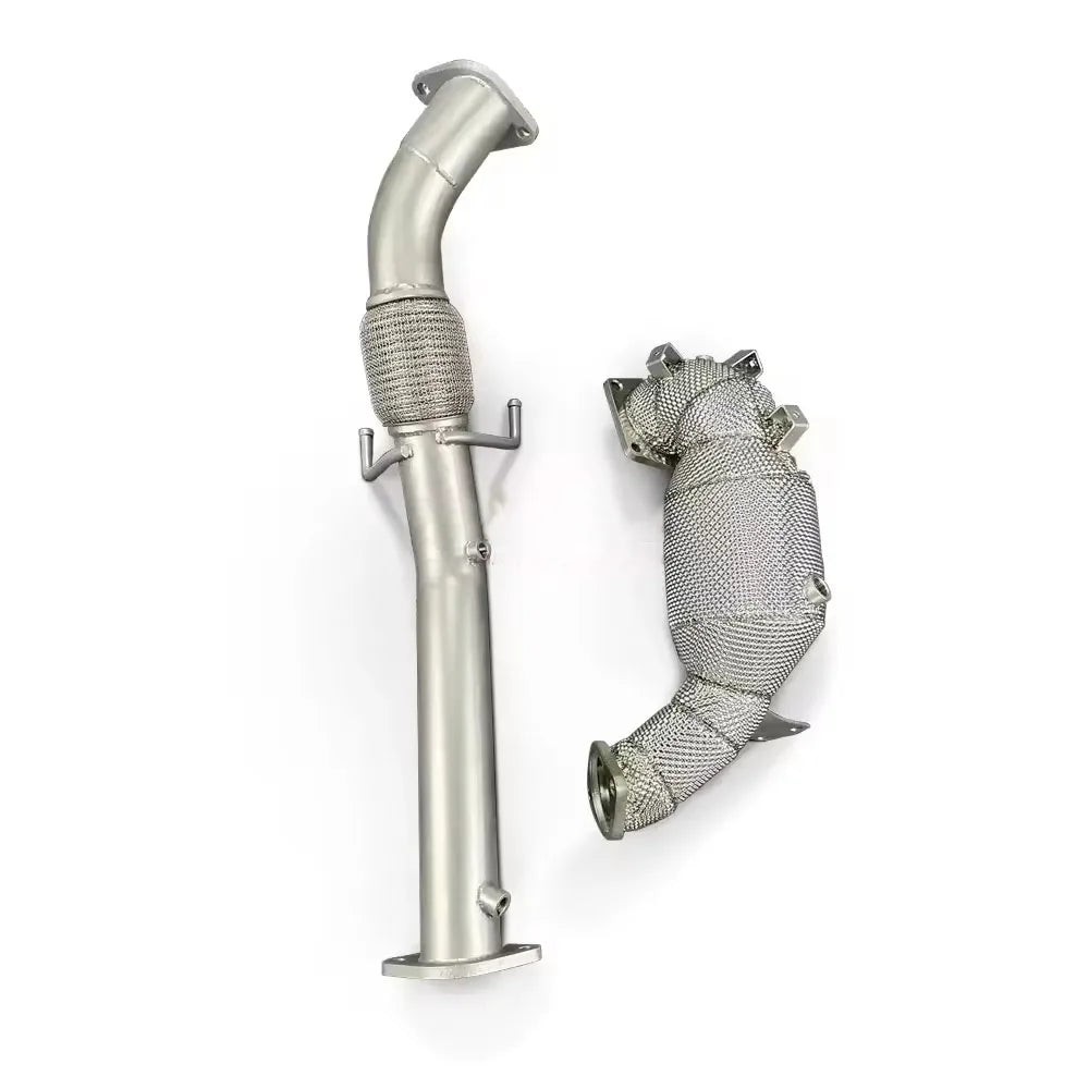 High Flow Exhaust Downpipe for Hyundai Elantra N 2.0T Stainless Steel