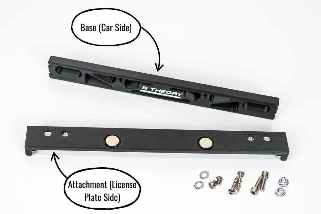 Universal License Plate Quick Release - Carbon Reinforced Plastic