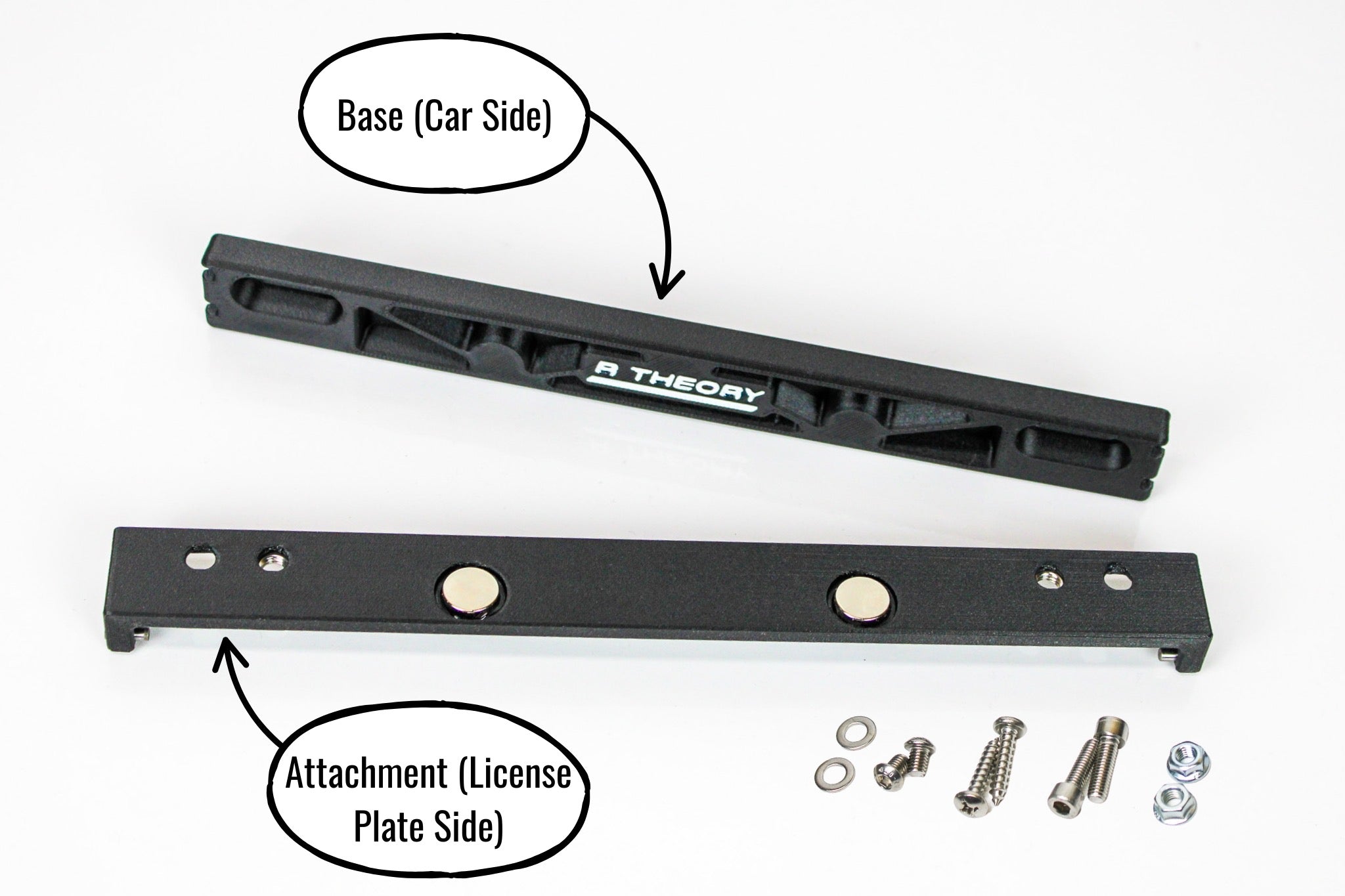 Universal License Plate Quick Release - Carbon Reinforced Plastic